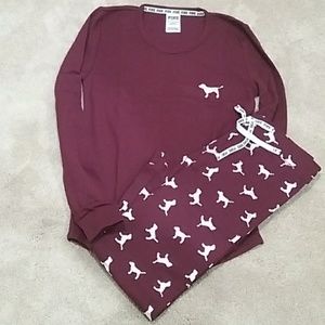 Victoria Secret Pink thermal pjs